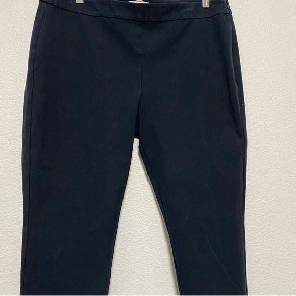 Eileen Fisher Dark Navy Blue Pull on Trousers - Picture 3 of 11